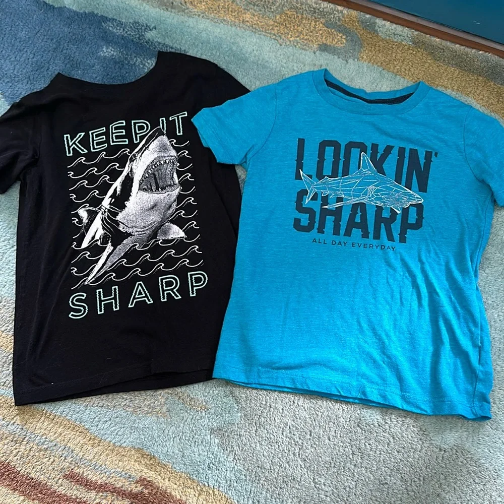Old navy bundle of 2 shark Tshirt